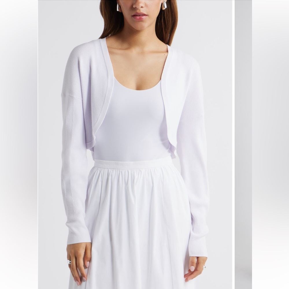 White Bowlero Cardigan